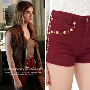 Sandro Pichi Studded Shorts ASO Aria Montgomery